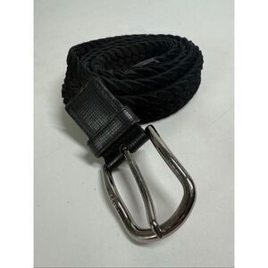 Tod’s Woven Leather Belt Black Size 105 cm/ 41”